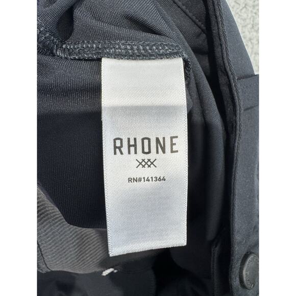 Rhone Pants Men's 35x28.5 Black Commuter Classic Performance Golf Travel Pockets - Picture 13 of 14
